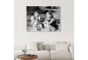 Posterlounge Acrylglasbild Jane Birkin und Romy Schneider Schwarz Bild 4
