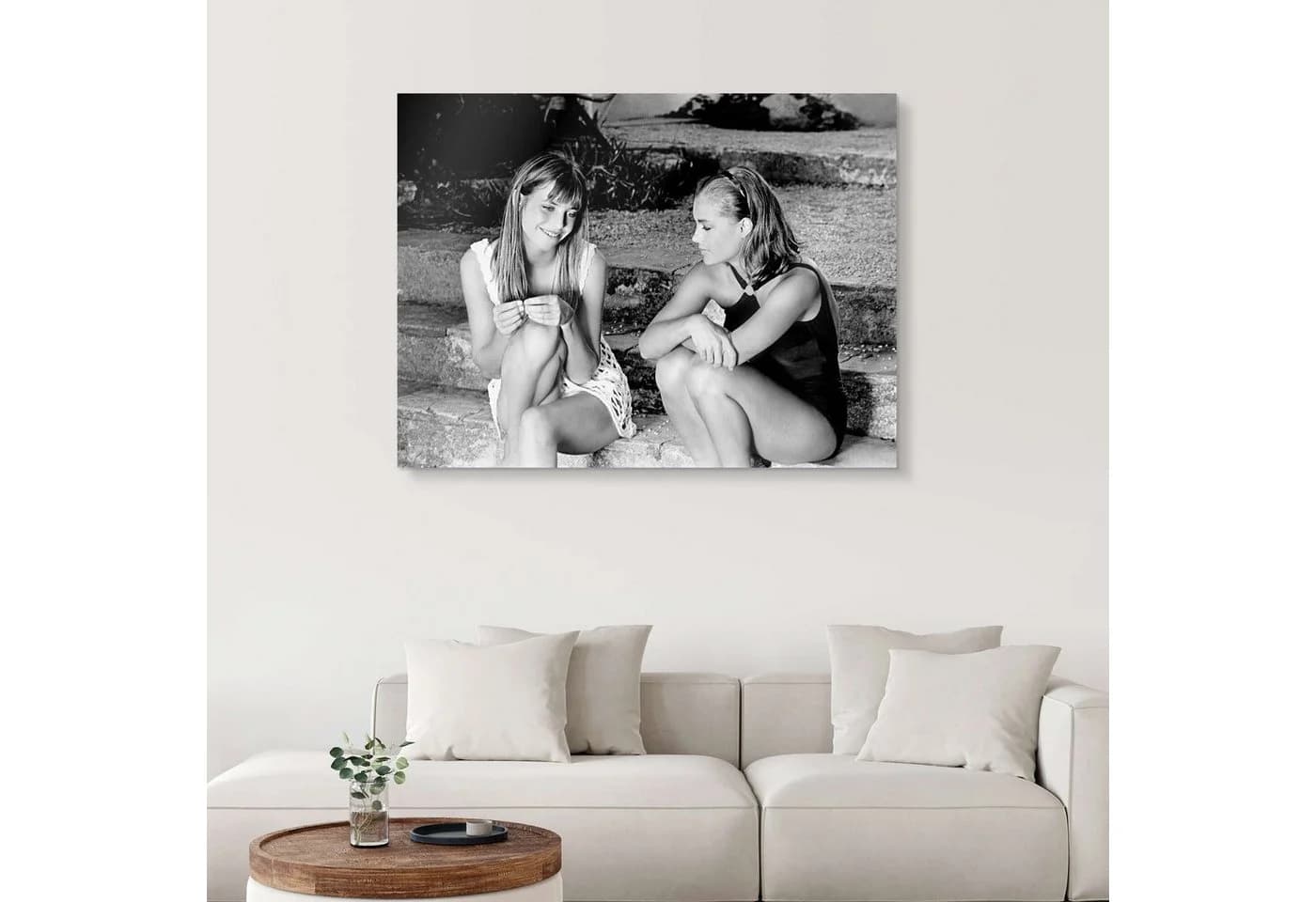 Posterlounge Acrylglasbild Jane Birkin und Romy Schneider Schwarz - Bild 4
