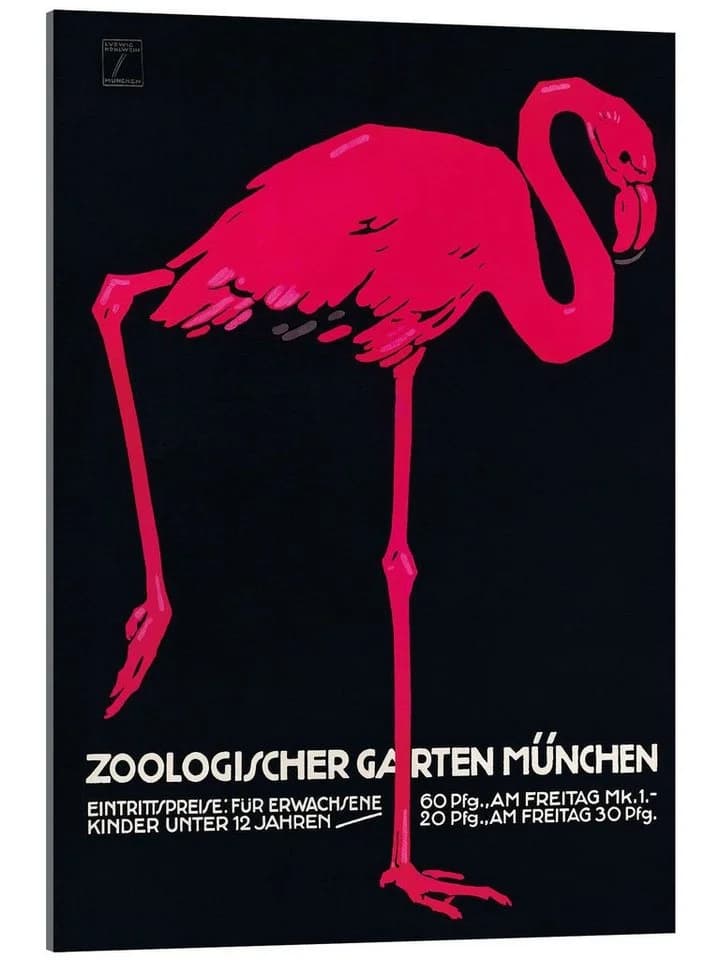 Posterlounge Acrylglasbild Zoologischer Garten München Ludwig Hohlwein - Bild 2