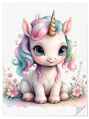 Posterlounge Wandsticker Baby-Einhorn Bunt Selbstklebend Bild 2