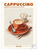 Posterlounge Wandsticker Cappuccino Italy 1932 Retro Beige Bild 2