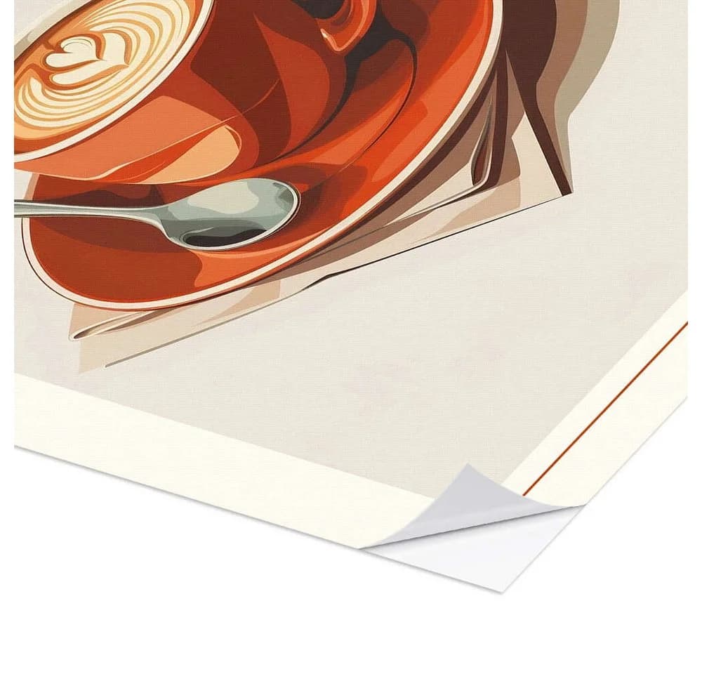 Posterlounge Wandsticker Cappuccino Italy 1932 Retro Beige - Bild 3