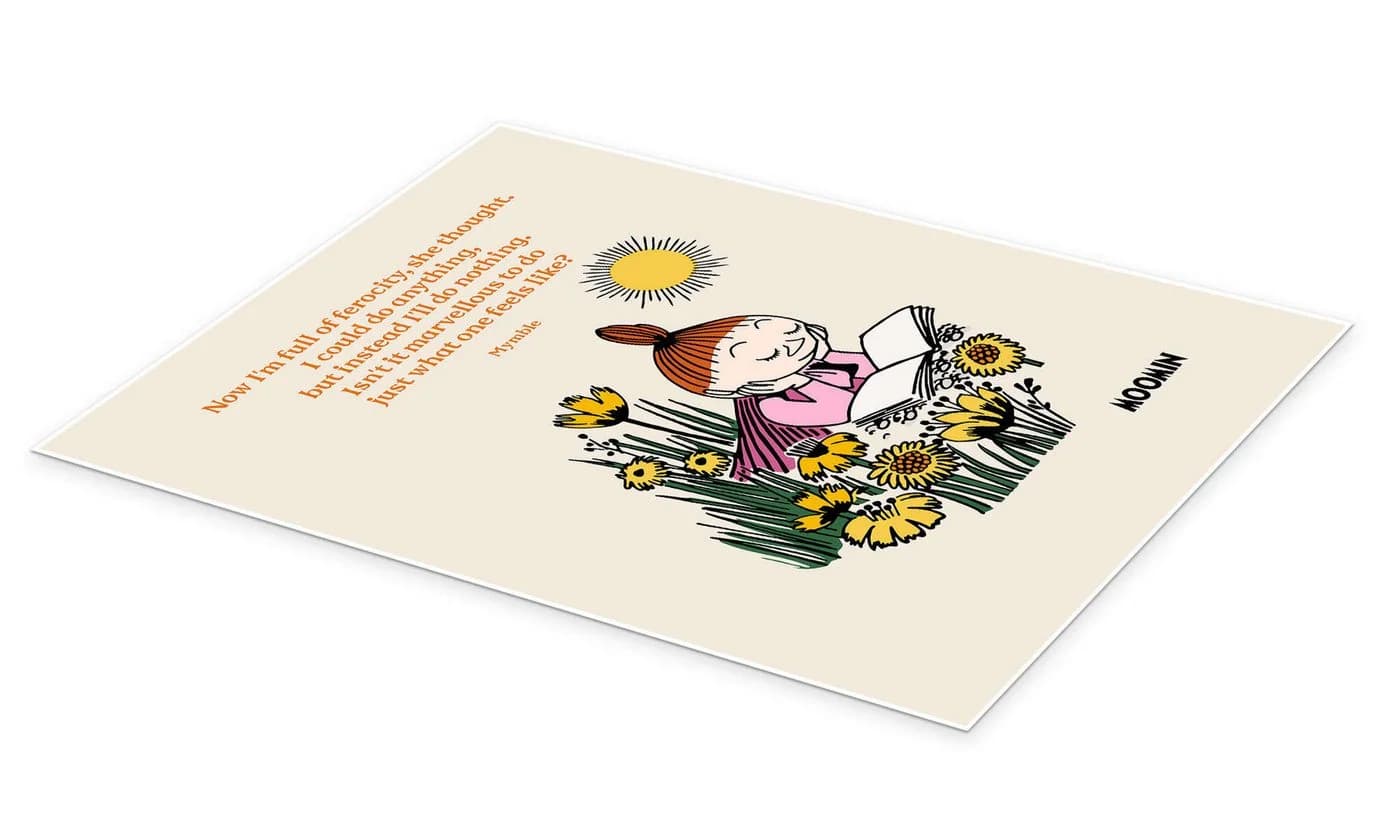 Posterlounge Wandbild Moomin Poster Beige Kunstdruck