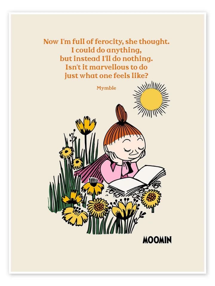 Posterlounge Wandbild Moomin Poster Beige Kunstdruck - Bild 2