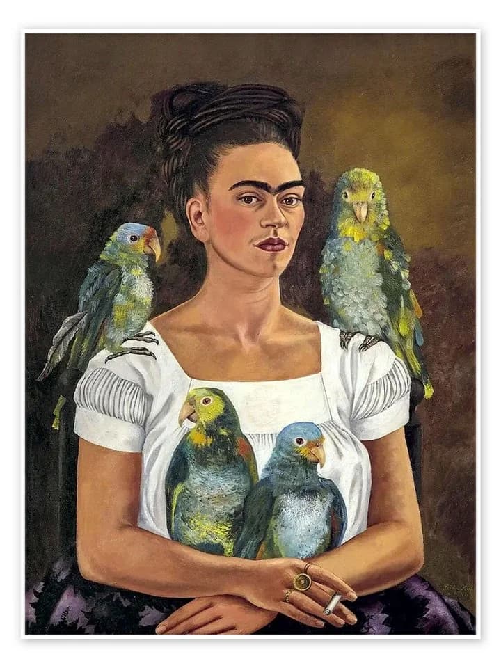 Posterlounge Wandbild Ich und meine Papageien, 1941, Frida Kahlo - Bild 2