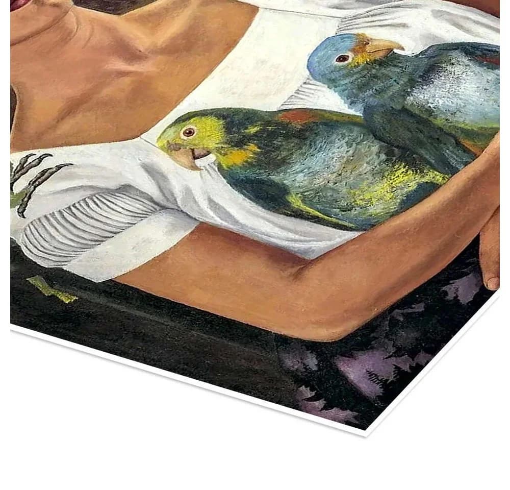 Posterlounge Wandbild Ich und meine Papageien, 1941, Frida Kahlo - Bild 3