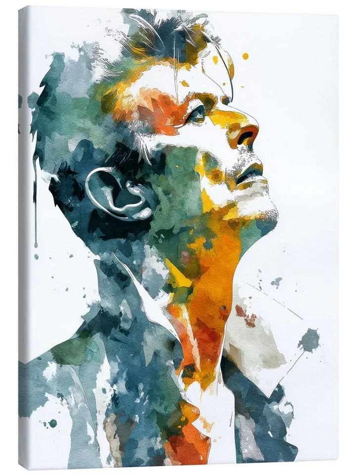 Posterlounge Leinwandbild David Bowie Aquarell II - Bild 2