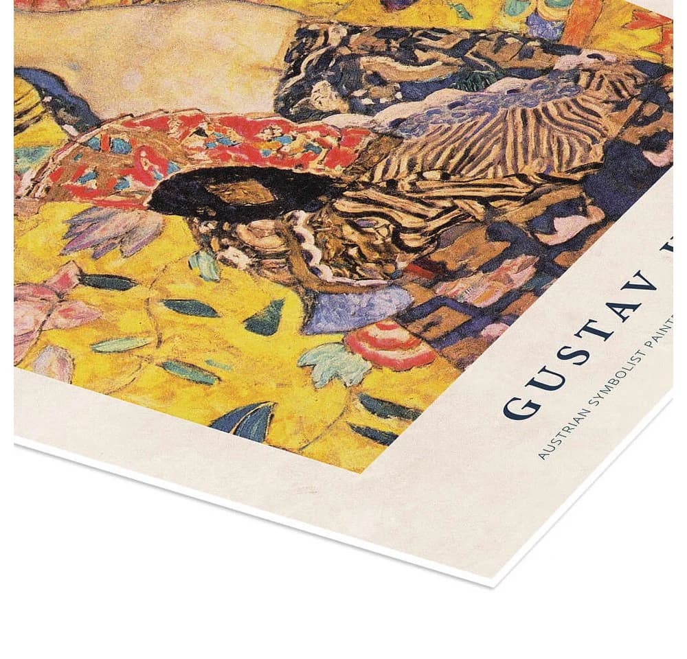 Posterlounge Poster Gustav Klimt Art is a Line around Your Thoughts Gold - Bild 3