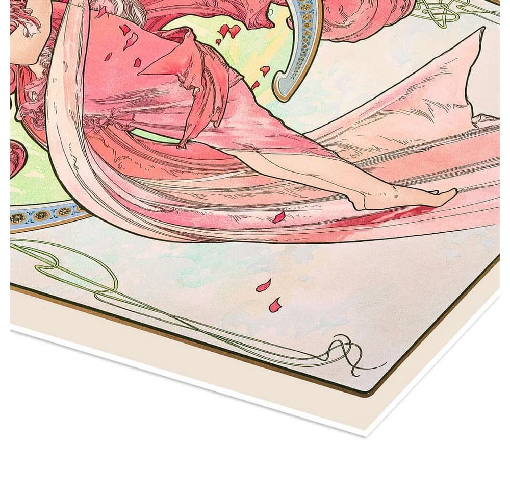 Posterlounge Wandbild Die Vier Künste - Tanz Alfons Mucha Poster - Bild 3