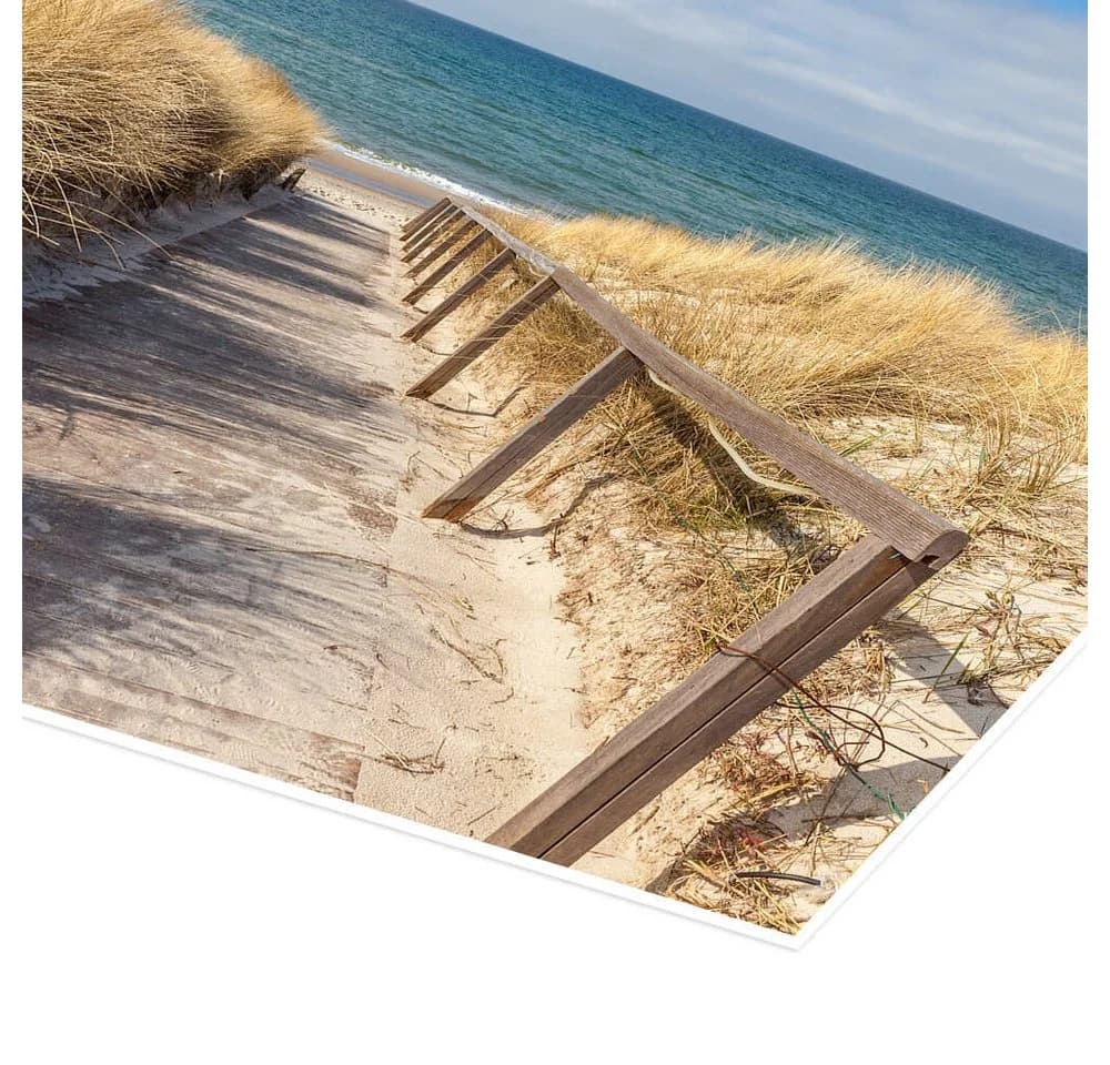 Posterlounge Wandbild Weg zum Strand an der Ostsee Poster - Bild 3