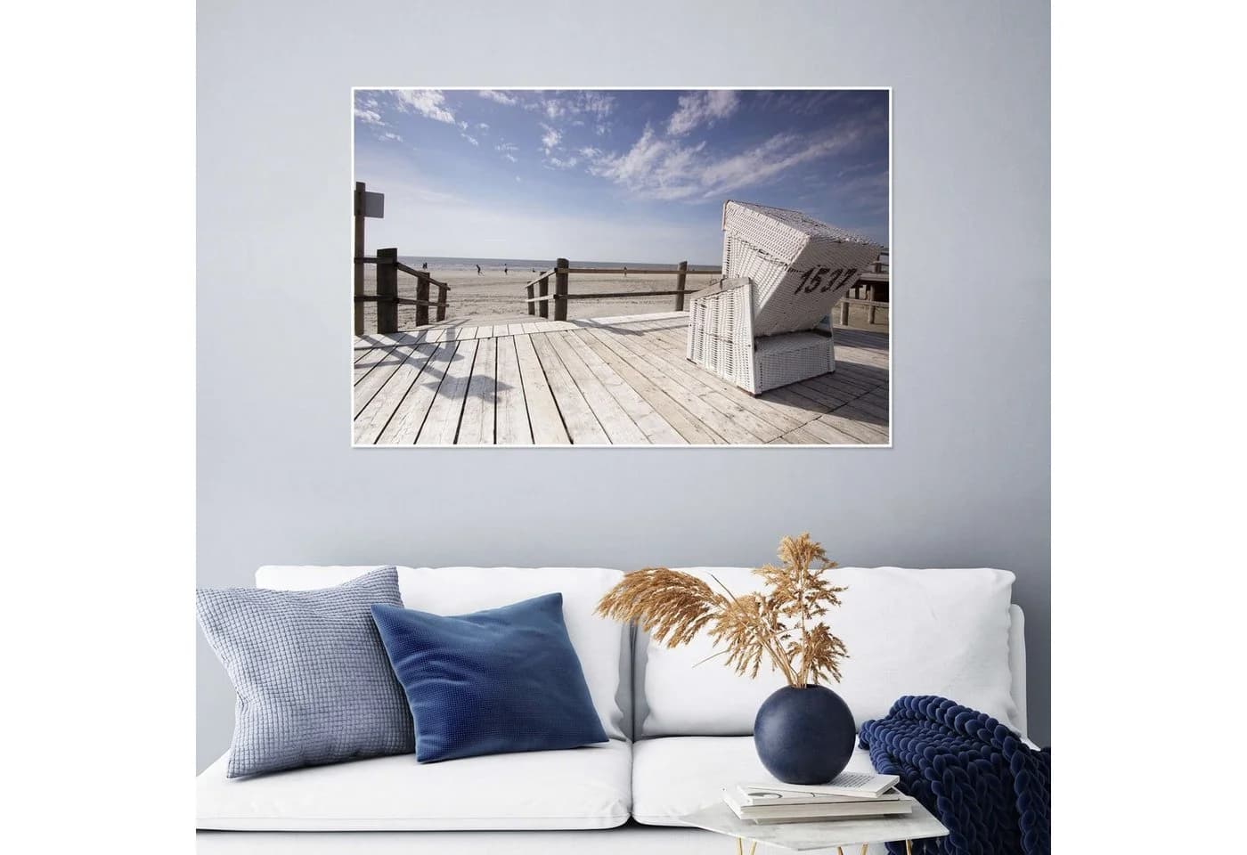 Posterlounge Wandbild Strandkorb Urlaub an der Nordseeküste Poster - Bild 4