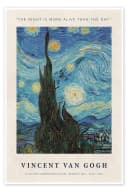 Posterlounge Wandbild Vincent van Gogh The Night is more Alive than the Day Bild 2