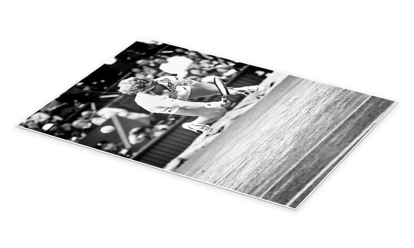 Posterlounge Wandbild Boris Becker Wimbledon 1988 Poster