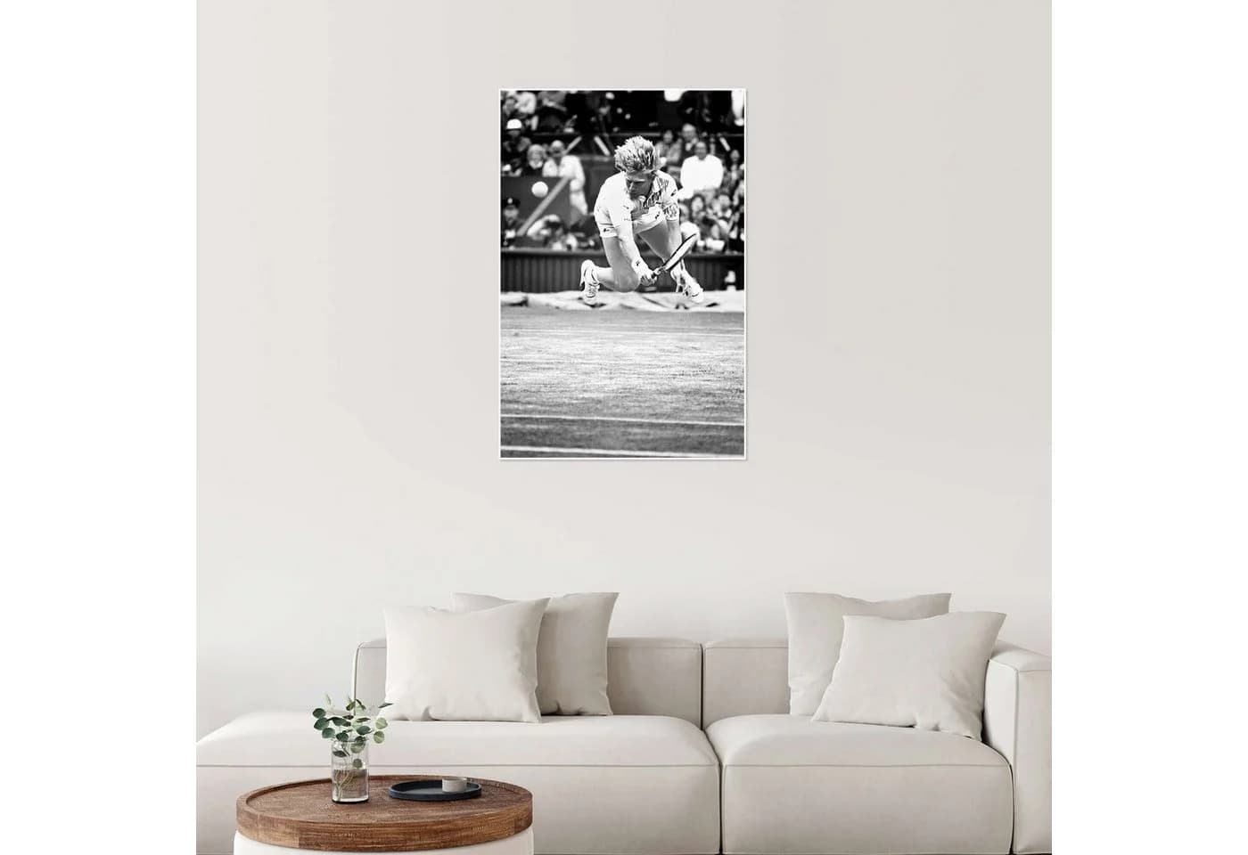 Posterlounge Wandbild Boris Becker Wimbledon 1988 Poster - Bild 4