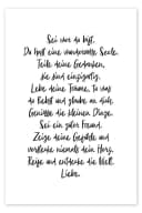 Posterlounge Poster Sei wer du bist Schwarz Ohkimiko Bild 2