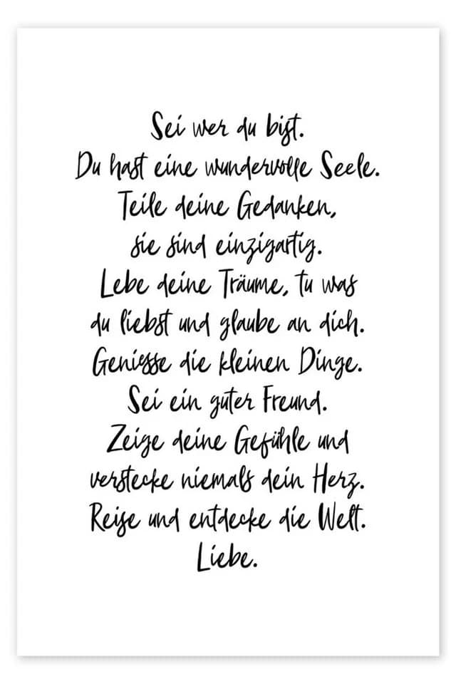 Posterlounge Poster Sei wer du bist Schwarz Ohkimiko - Bild 2
