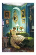 Posterlounge Wandbild Ein Abend zu Hause Kunstdruck Poster Bild 2