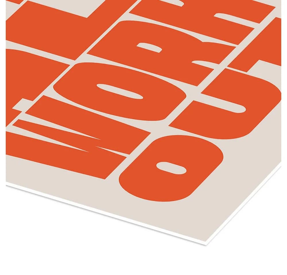 Posterlounge Wandbild What if It All Works Out? Orange Poster - Bild 3