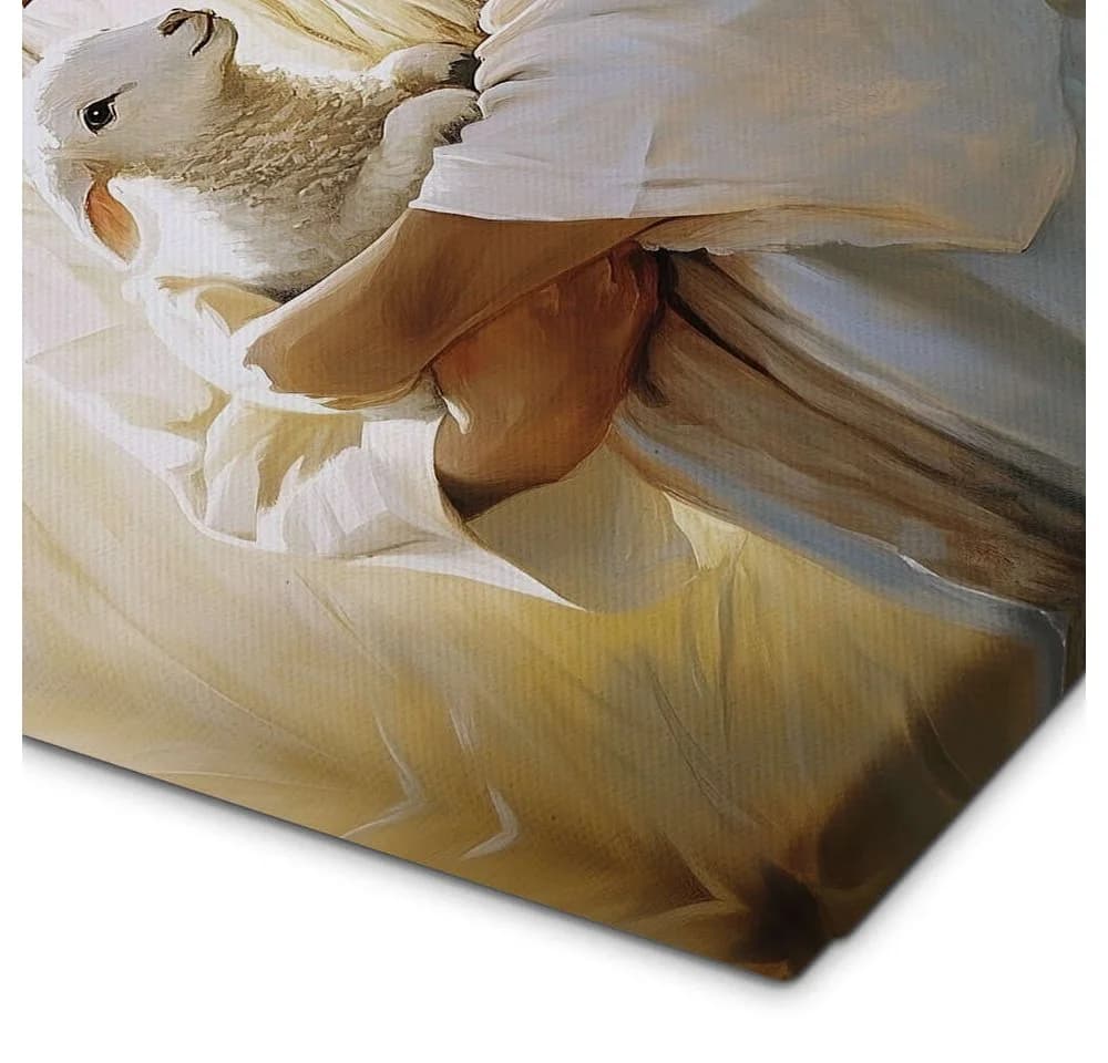 Posterlounge Leinwandbild Jesus Christus hält das fehlende Lamm TAlex - Bild 3