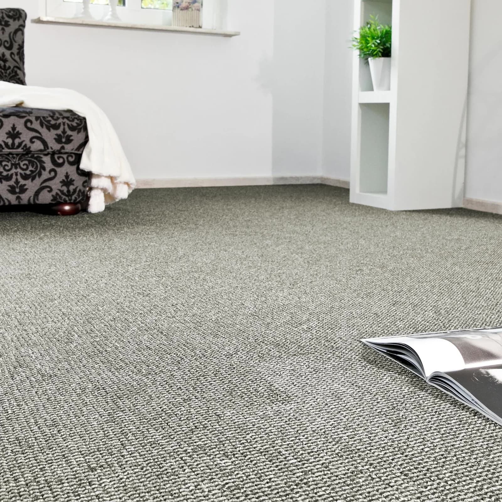 ANDIAMO Teppichboden Joe Grau Beige Meliert Schlinge