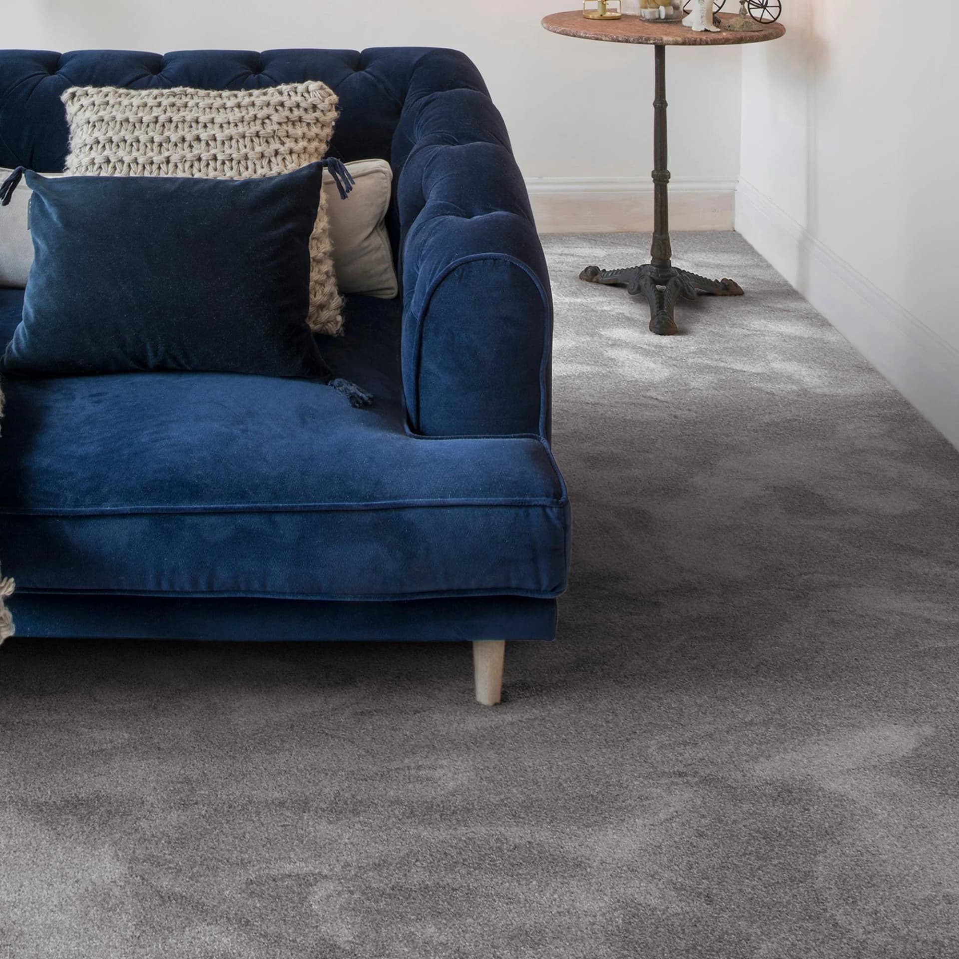 ANDIAMO Teppichboden Levin Velours Anthrazit 500x600 cm