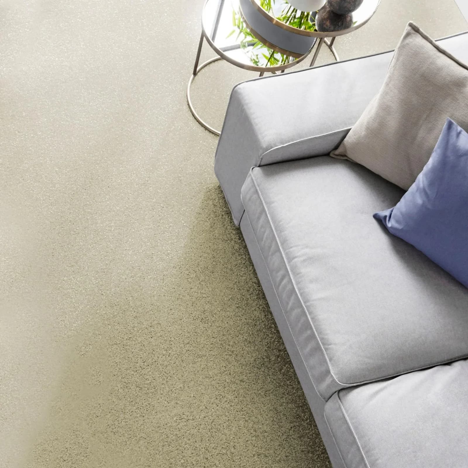 ANDIAMO Teppichboden Kira Beige Velours 400x600 cm