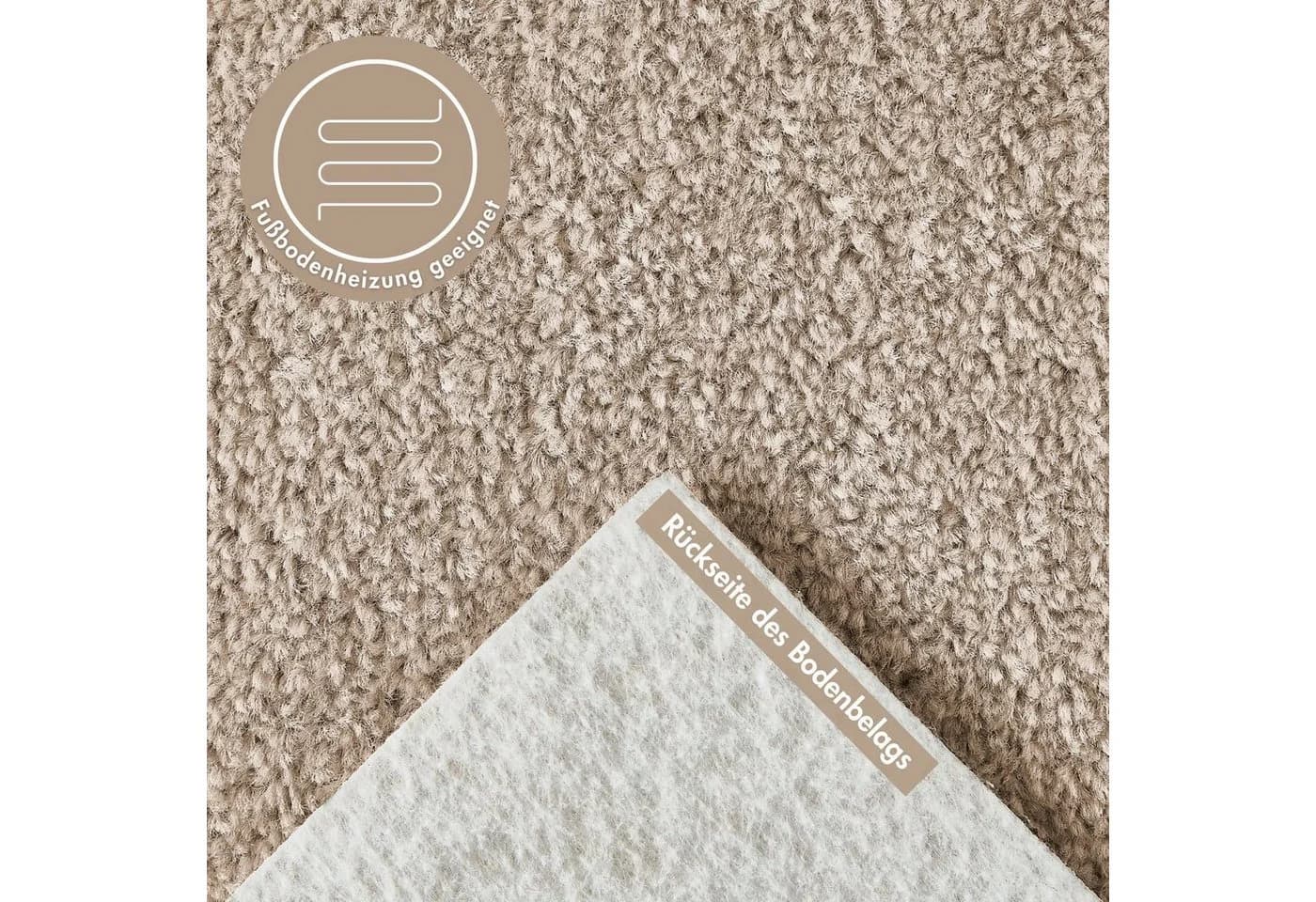 ANDIAMO Teppichboden Ines Beige Kräuselvelours 400x500 cm