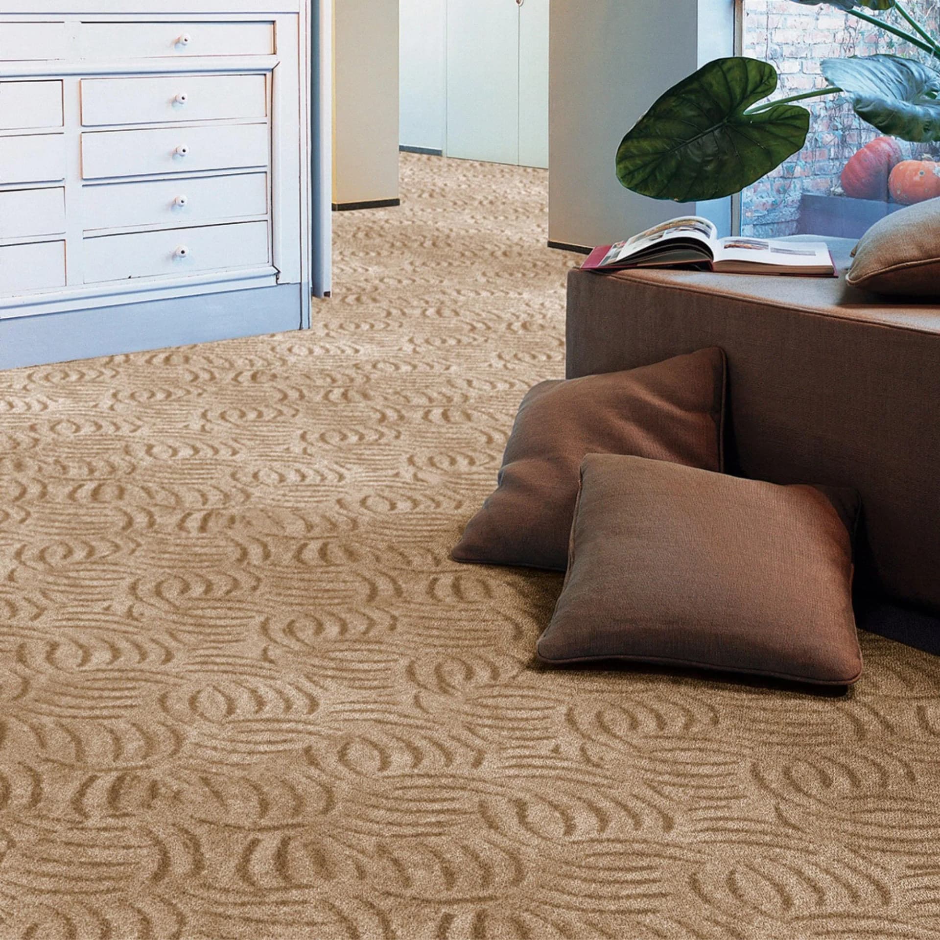 ANDIAMO Teppichboden Amberg Beige Strukturschlinge