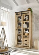 Home Affaire Vitrine Sherwood Industrial-Style Glasvitrine Braun Bild 1