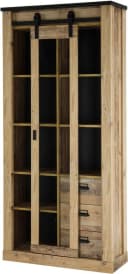 Home Affaire Vitrine Sherwood Industrial-Style Glasvitrine Braun Bild 4