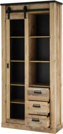 Home Affaire Vitrine Sherwood Industrial-Style Glasvitrine Braun Bild 5