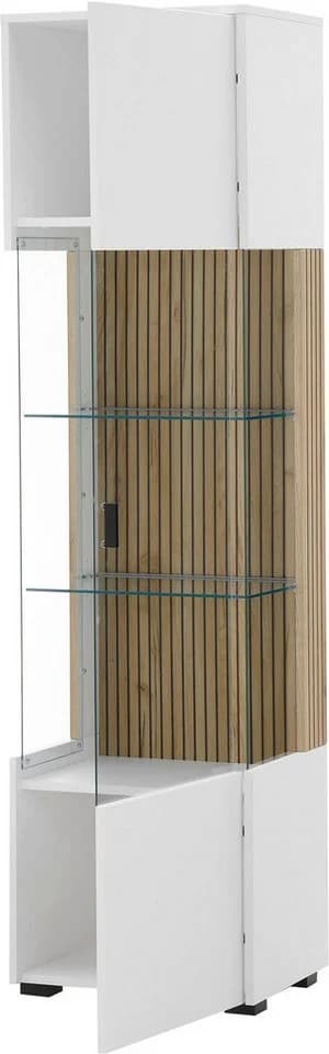 Vitrine INOSIGN Hudson Weiß Eiche Holzwerkstoff - Bild 5