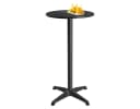 LIVARNO Stehtisch Bistrotisch 2in1 klappbar höhenverstellbar Ø60cm silber Bild 4