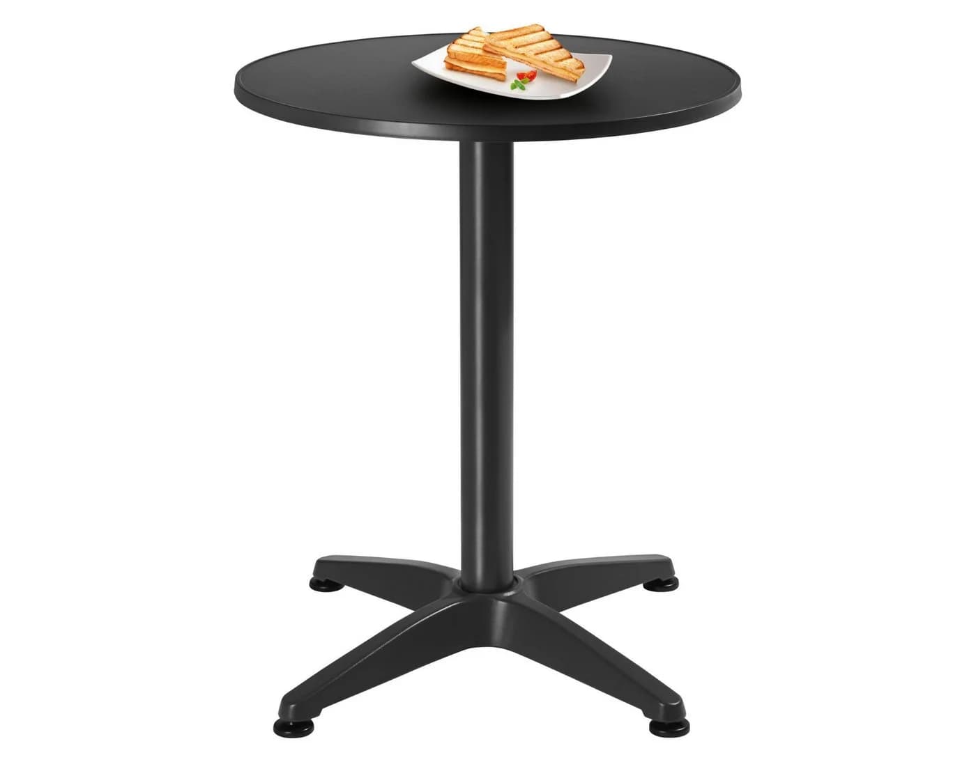 LIVARNO Stehtisch Bistrotisch 2in1 klappbar höhenverstellbar Ø60cm silber - Bild 5