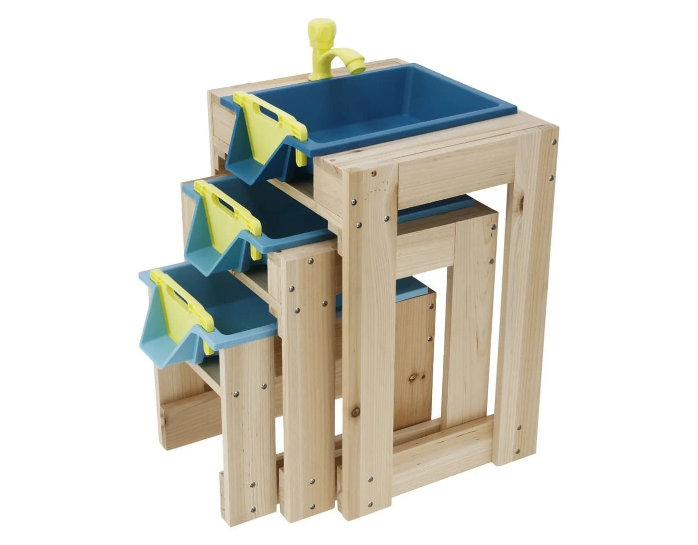 Lupilu Wasserspieltisch aus Holz mit 3 Spielebenen und Wasseranschluss - Bild 3