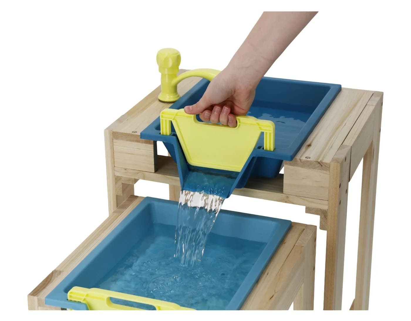 Lupilu Wasserspieltisch aus Holz mit 3 Spielebenen und Wasseranschluss - Bild 5