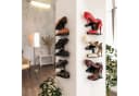 Mobilefox Sneaker Wandhalterung Schwarz 2-tlg. Kunststoff Bild 5