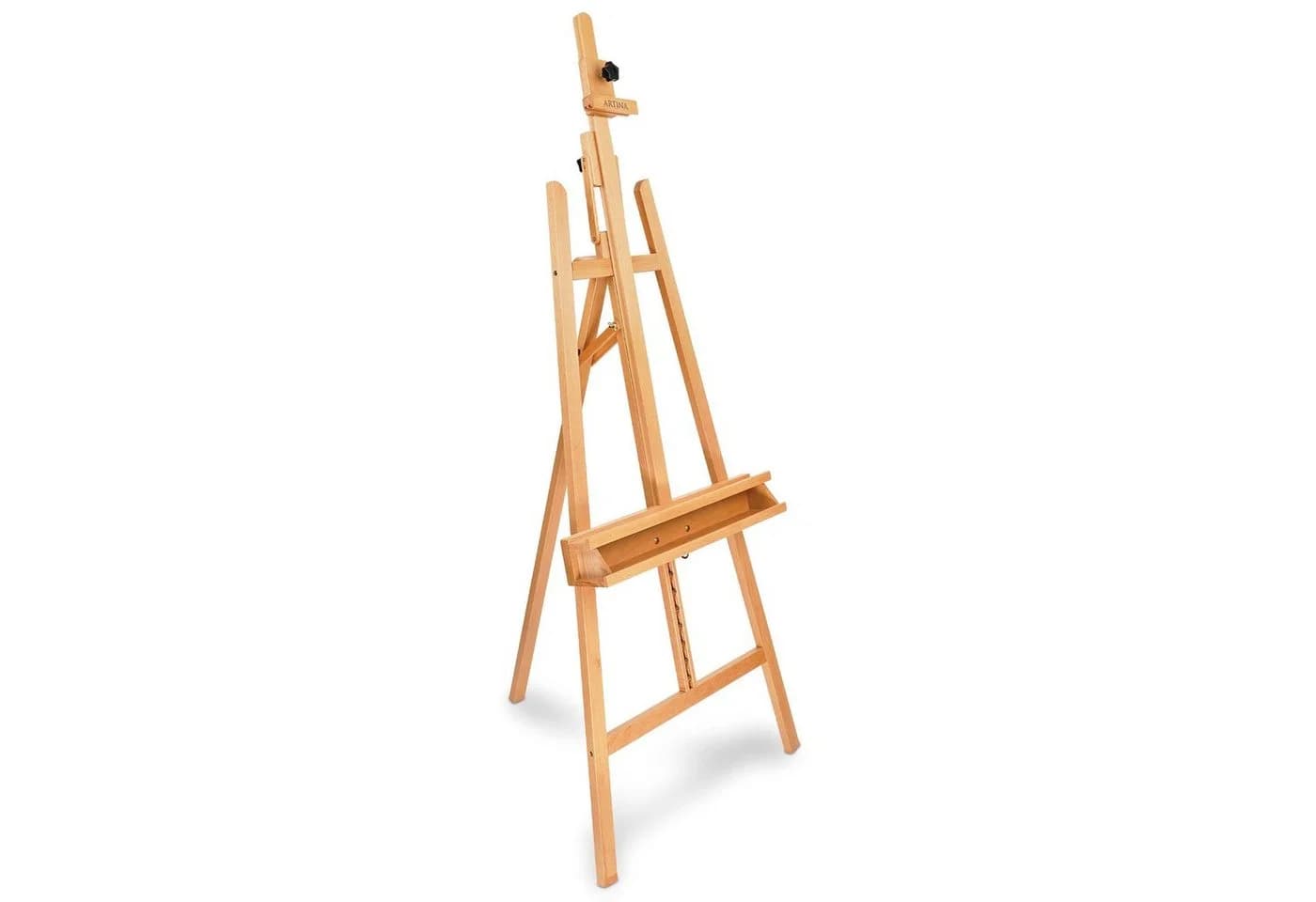 Professionelle Staffelei aus Buchenholz, Natur, 140x225x13 cm - Bild 2