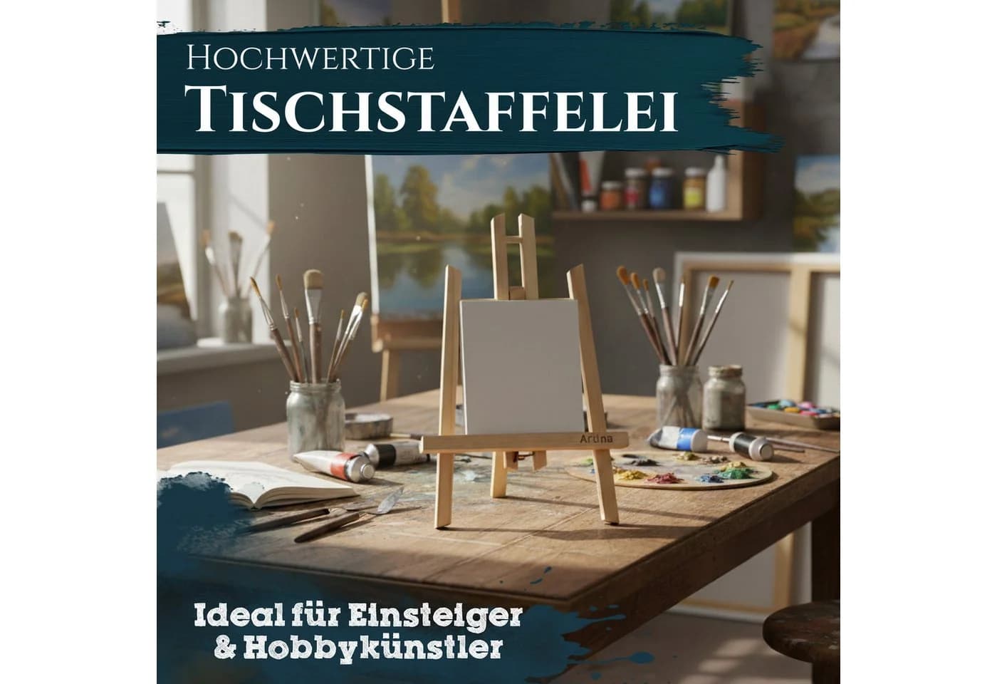 Artina Tischstaffelei Manchester Kiefernholz Beige