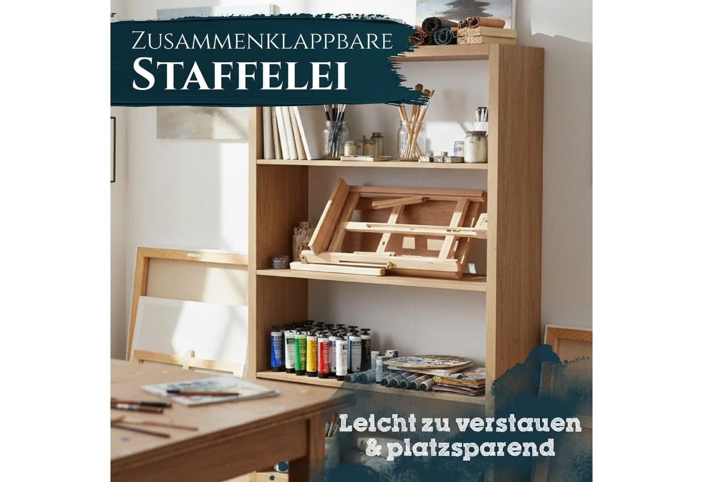 Artina Staffelei Sydney Höhenverstellbare Tischstaffelei aus Holz - Bild 4