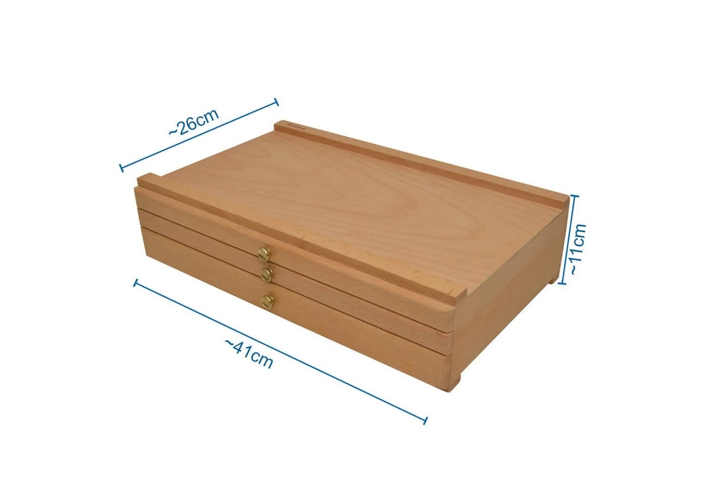 Artina Troyes Malkoffer 41x26x11cm Natur Holz - Bild 4
