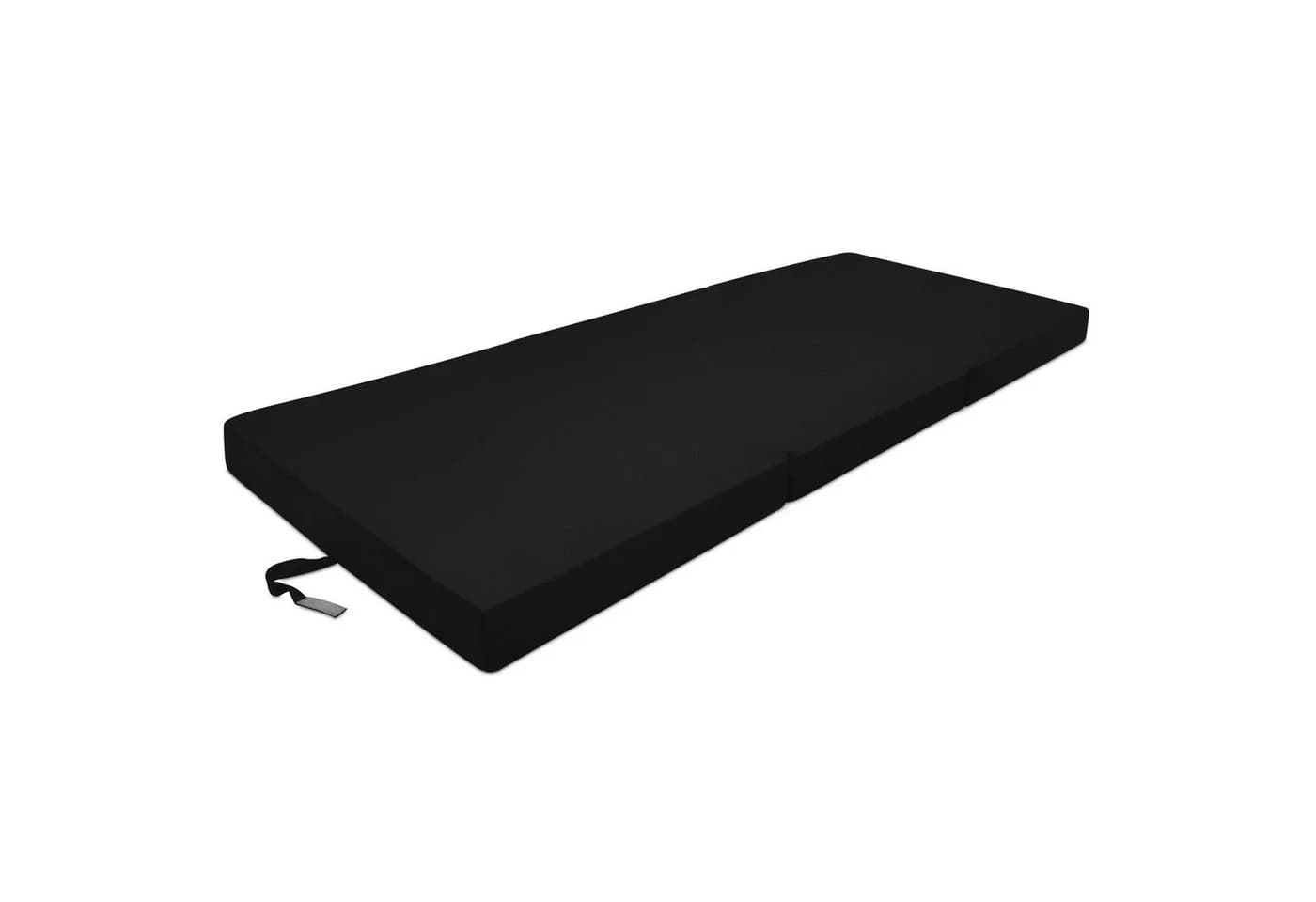 Beautissu Klappmatratze Campix Schwarz 60x190cm - Bild 3