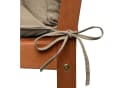 Beautissu Bankauflage Flair BR Natur Polyester mit Befestigungsbändern Bild 3