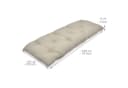 Beautissu Bankauflage Flair BK Beige Outdoor Sitzkissen Bild 3