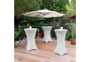 Beautissu Stehtischhusse Stretch Weiß 110-120cm Bild 4
