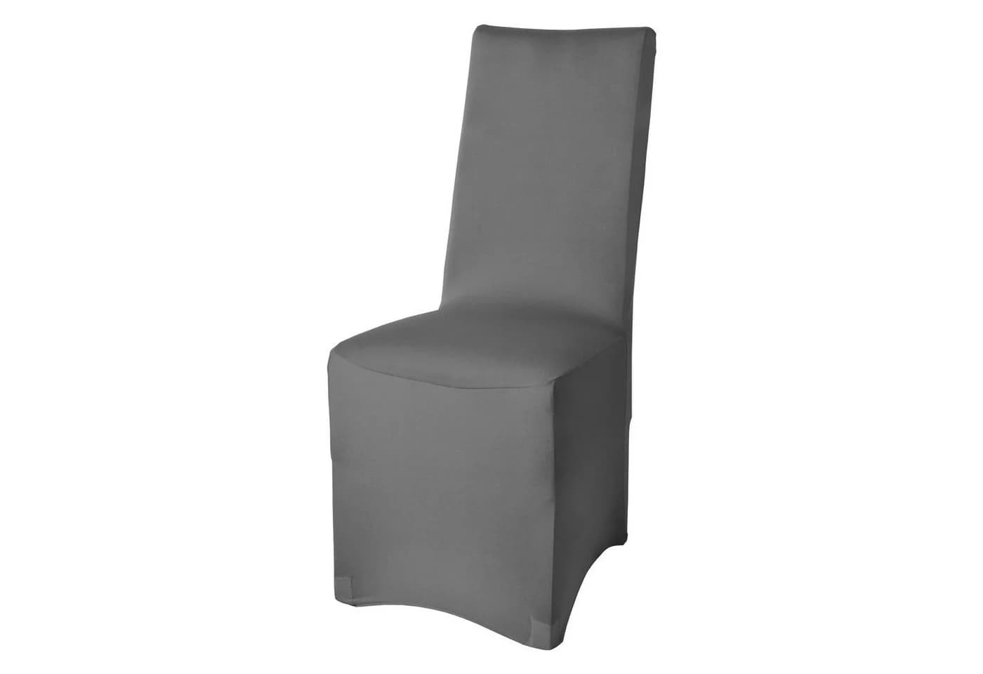 Beautissu Stuhlhusse Leona Anthrazit Stretch - Bild 2