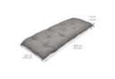 Beautissu Bankauflage Flair BK Hellgrau Outdoor Kissen Bild 3