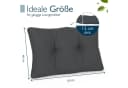 Beautissu Lounge Kissen XLuna 60x40cm Sitzkissen Gartenstuhl Bild 3