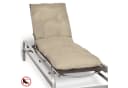 Beautissu Liegenauflage Flair RL 190x60x8 cm Beige Polyester Bild 2