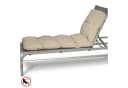 Beautissu Liegenauflage Flair RL 190x60x8 cm Beige Polyester Bild 3